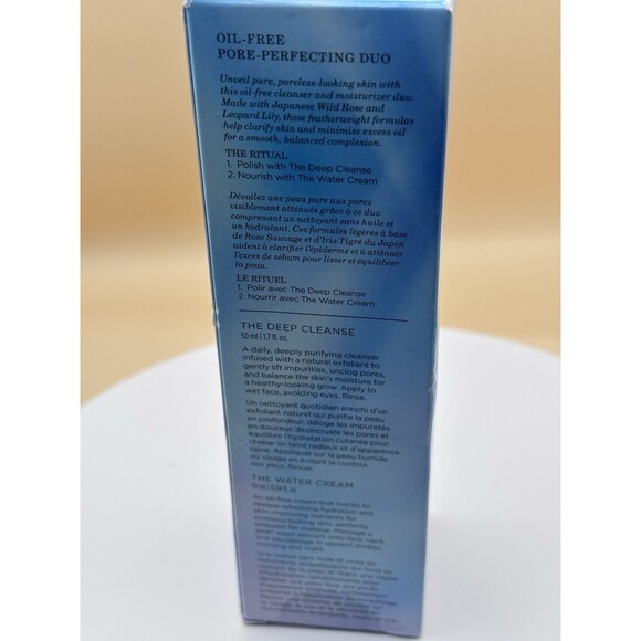 Tatcha Oil Free pore Perfection Duo Set Deep Cleanse + Water Cream Sealed NIB - Picture 3 of 3